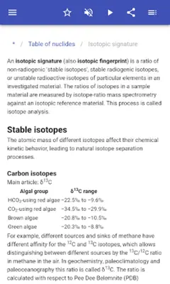 Isotopes android App screenshot 12