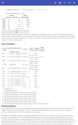 Isotopes android App screenshot 1