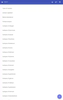 Isotopes android App screenshot 4