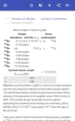 Isotopes android App screenshot 6