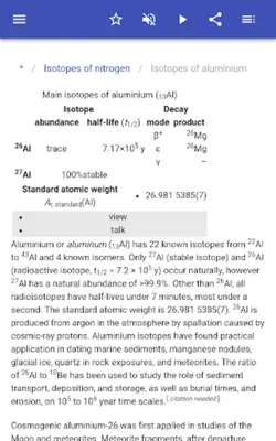 Isotopes android App screenshot 7